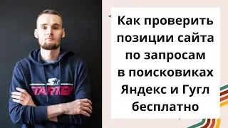 Как проверить позиции сайта по запросам в поисковиках Яндекс и Гугл бесплатно