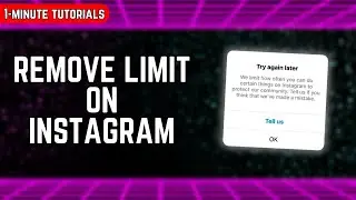 How to Remove Limit on Instagram | We Limit How Often You Can Do Certain Things on Instagram 2023