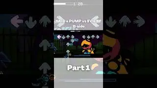 Corrupt SKID n PUMP vs EVIL BF Part 1 (B-side) (friday night funkin) #shorts