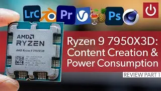 Ryzen 9 7950X3D Review: Content Creation & Power Usage