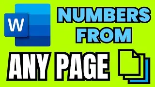 How To ADD Page Numbers In Word From A Specific Page (2024)