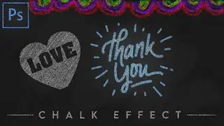 Photoshop Text effects | Chalk Typography | Photoshop tutorial #photoshoptutorial #photoshop