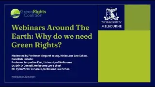 Webinars Around the Earth: Why Do We Need Green Rights?