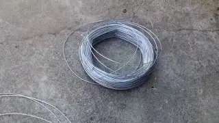 An easy way to straighten the wire.