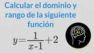 ¿Puedes calcular el dominio y el rango de la siguiente función en menos de un minuto? | #Shorts