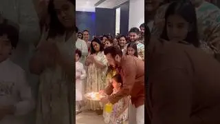 Salman Khan performs AARTI while Iulia Vantur claps during Ganpati Puja at Arpita’s house😍 