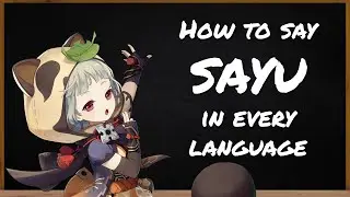 How to say Sayu in Genshin Impact #shorts