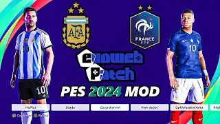 FRANCE vs ARGENTINE // PES 2024 MOD EvoWeb Patch 2024