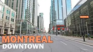 Driving in Downtown Montreal during Covid-19 Pandemic! - May 2020 