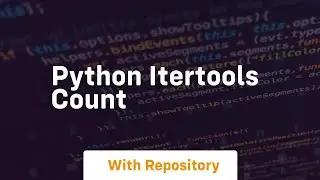 python itertools count