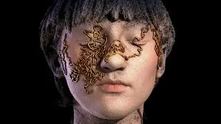 Spline Mask on Female Face Scan