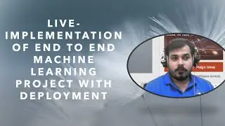 Live- Implementation of End To End Kaggle Machine Learning Project With Deployment