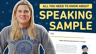 All about the Speaking Sample on the DET—with practice example!