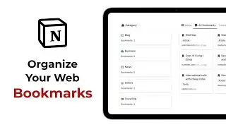 How to Build a Bookmark Manager in Notion | Notion Tutorial