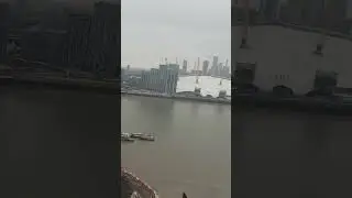 😍 Guvna B admiring the views from the London cable car