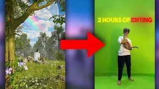 2 Hours of Editing with Meemi ✨🐈🏞 I hope you’ll like it 🥵 #vfx #cat #greenscreen #3d