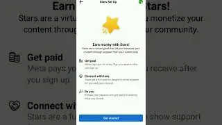 Facebook Stars Monetization Setup 2022