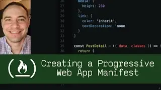 Creating a Progressive Web App Manifest (P5D100) - Live Coding with Jesse