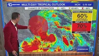 Tracking the Tropics: Disturbance in Gulf of Mexico could develop into seasons first named storm |