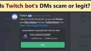 Twitch (Valorant) Discord partnership DM from Twitch Bot - scam or legit notice?