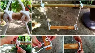 How to make a swing | swing knot | tying bowline knot. 