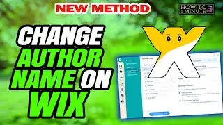 How to change author name on wix 2024