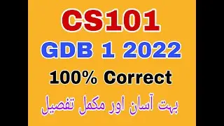 CS101 Gdb Solution 2022|Cs101 Gdb Solution Spring 2022|Cs101 gdb 1 2022