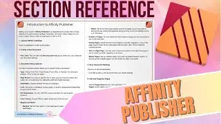 Section References in Affinity Publisher