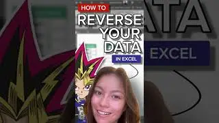 Reverse, Reverse! your data or list order in Excel using the #index function #shorts