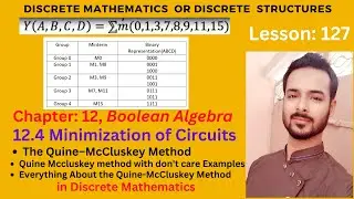 Lesson 127: Minimization of Circuits | The Quine–McCluskey Method