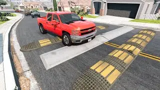 Cars vs Speed bumps #60 - BeamNG Drive ☆ beamng-cars TV