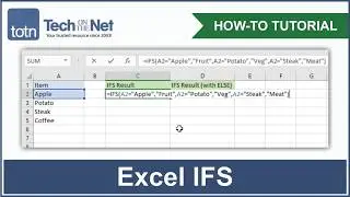 How to use the IFS function in Excel