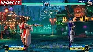 Mai Shiranui vs Elisabeth (Hardest AI) - KOF XV