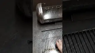 Решётка гриль для мангала из газового баллона своими руками.  #барбекю #мангалы