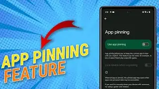 How To Pin An App on Google Pixel