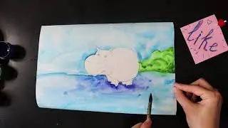 Рисуем с детьми бегемотика.