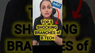 TOP 5- B.Tech 😲 BRANCHES NOT TRADITIONAL ❌ with Cutoff as per JoSAA #jee