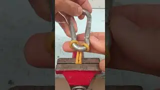 Really Useful Tips and Tricks! How to quickly make a reliable loop on a steel carabiner 