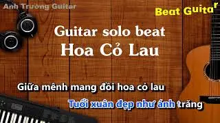 Karaoke Hoa Cỏ Lau - Phong Max Guitar Solo Beat Acoustic | Anh Trường Guitar