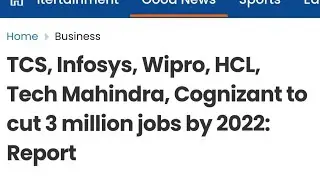 TCS Infosys Wipro HCL Tech Mahindra Cognizant Mass Layoff in 2022 ? Cut 3 Million Jobs | Manohar