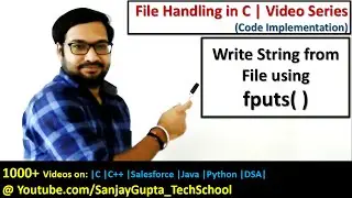 How to store strings into files using fputs( ) in c programming | by Sanjay Gupta