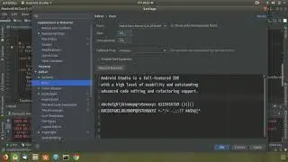Change Editor Font of Android Studio