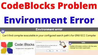 Fix CodeBlocks Cant find compiler executable in your configured search paths for GNU GCC Compiler