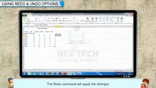 Using REDO and UNDO options in Excel 2010