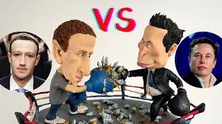 Elon Reeve Musk vs Mark Elliot Zuckerberg｜clay handmade｜kay·s clay