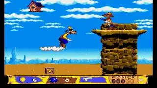 386 Goofy's Hysterical History Tour Movie mode Sega Genesis Mega Drive, HD 60fps