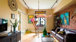 A POLE in the LIVING ROOM and TWO DRESSING ROOMS! Cool Re-planning and Awesome REPAIR for a Girl!