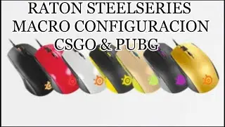 Ratón Steelseries Macro Configuración CSGO & PUBG