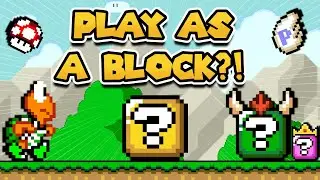 I made a Mario game where you PLAY AS A BLOCK