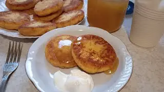 Сырники с кукурузной мукой. Осенние краски.